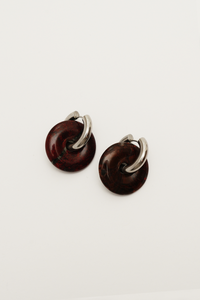 Bordeaux Disco Hoops