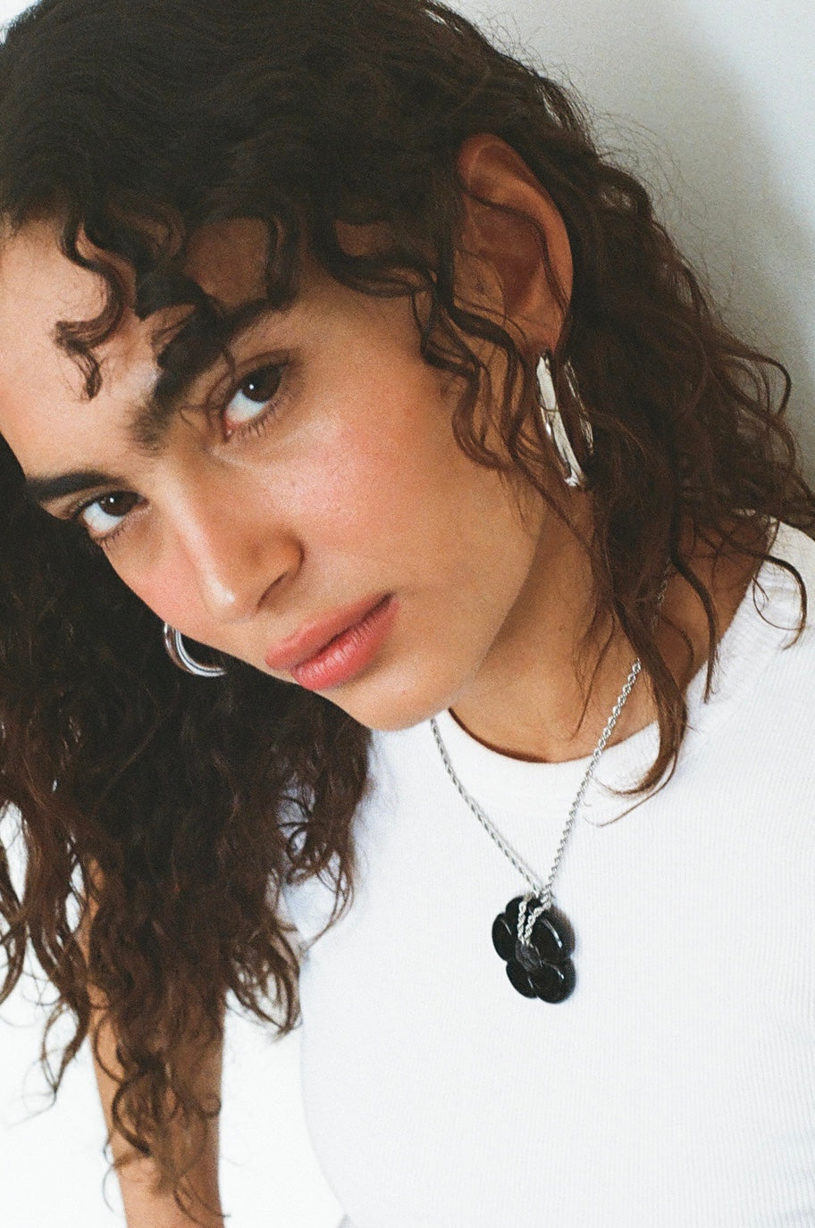 Mamba Silver Hoops