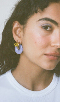 Lavender Disco Hoops