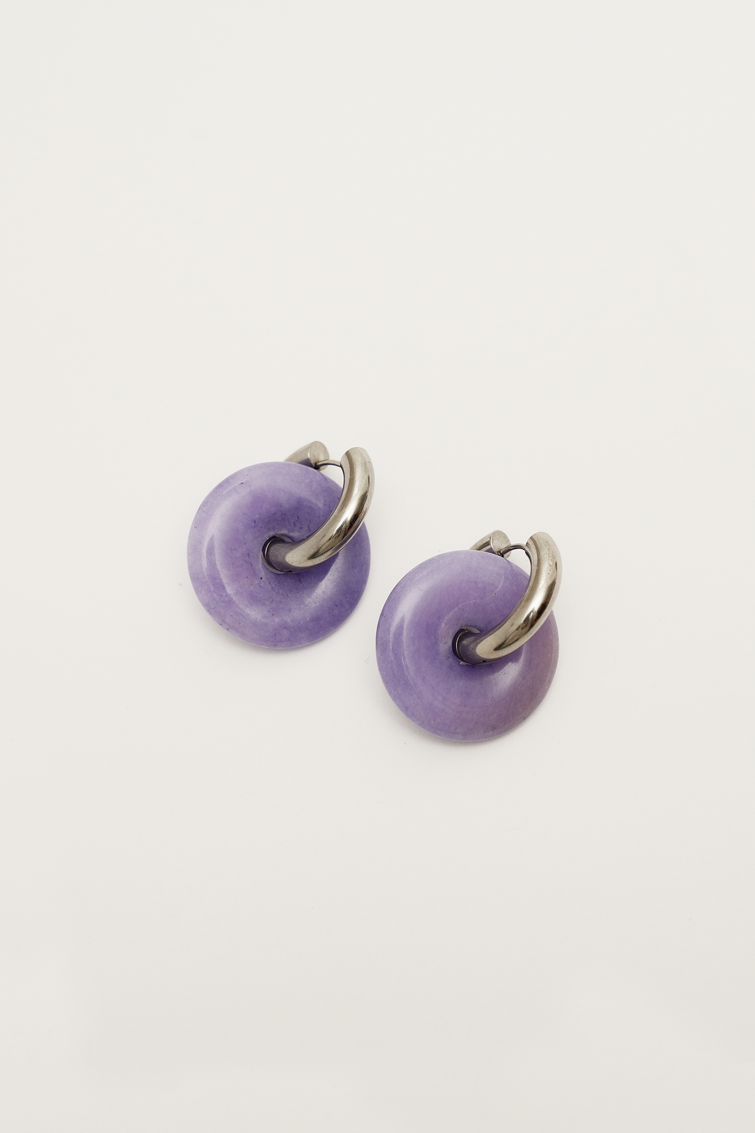 Lavender Disco Hoops